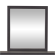 Pemberly Row Dark Gray Mirror with Melamine and Rubberwood Frame