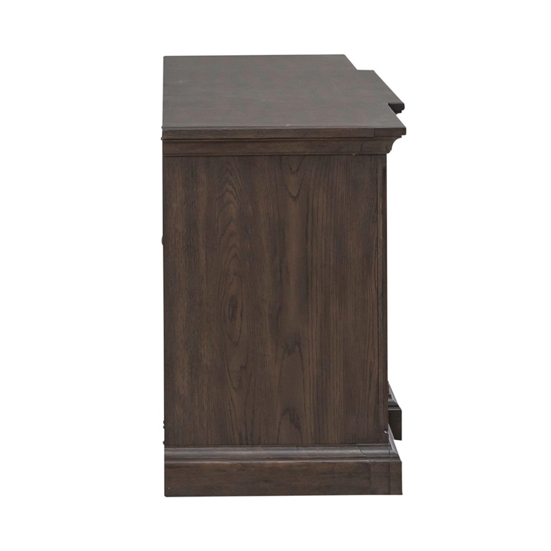 Pemberly Row 78 Inch Entertainment Console with Breakfront Styling