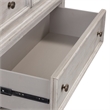 Pemberly Row White 5 Drawer Chest with Cedar Lined Drawers and Dovetail