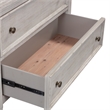 Pemberly Row White 5 Drawer Chest with Cedar Lined Drawers and Dovetail