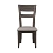 Pemberly Row Dark Brown 6 Piece Trestle Table Set with X Base Accent