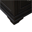 Pemberly Row Jr Executive Desk with Keyboard Tray in Aged Charcoal