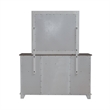 Pemberly Row 9 Drawer Dresser and Mirror with Cedar Lining in Riverstone White