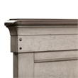 Pemberly Row Queen Storage Bed with Crown Detail in Weathered Linen