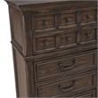 Pemberly Row 10 Drawer Chesser with Cedar Lined Drawers in Saddle Brown