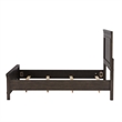 Pemberly Row Full Panel Bed in Dark Gray Wood