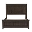 Pemberly Row Full Panel Bed in Dark Gray Wood