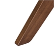 Pemberly Row Round Pedestal Dining Table in Brown with Tapered Legs