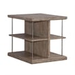 Pemberly Row 3-Piece Wood Cocktail Table Set in Burnished Beige