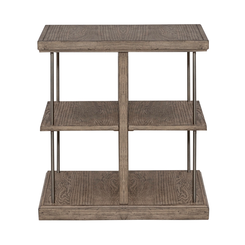 Pemberly Row 3-Piece Wood Cocktail Table Set in Burnished Beige