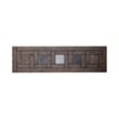 Pemberly Row Console Bar Table in Weathered Stone with Slate Inserts