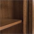 Pemberly Row Solid Rubberwood Dining Server with Stained Drawers in Honey