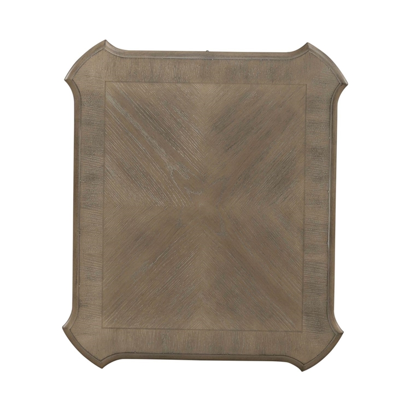 Pemberly Row Magnolia Manor 3-Piece Set in Weathered Bisque Finish