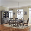 Pemberly Row 7 Piece Rectangular Table Set with Bread Board Veneer Top