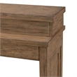 Pemberly Row Console Bar Table with Charging Station in Weathered Toffee
