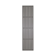 Pemberly Row Aluminum Outdoor Dining Bench UV Water Resistant in Gray Granite