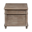 Pemberly Row Weathered Taupe Storage Trunk with Cedar Lined Interior
