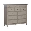 Pemberly Row 11 Drawer Chesser with Cedar Lined Drawers in Weathered Linen