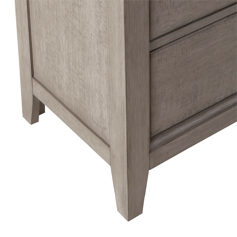 Pemberly Row 11 Drawer Chesser with Cedar Lined Drawers in Weathered Linen