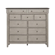 Pemberly Row 11 Drawer Chesser with Cedar Lined Drawers in Weathered Linen