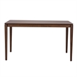Pemberly Row 5 Piece Rectangular Table Set in Medium Brown with Chairs