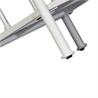 Pemberly Row Metal Open Night Stand in Antique White with Spindle Design
