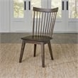 Pemberly Row Spindle Back Side Chair Set of 2 with Nylon Glides