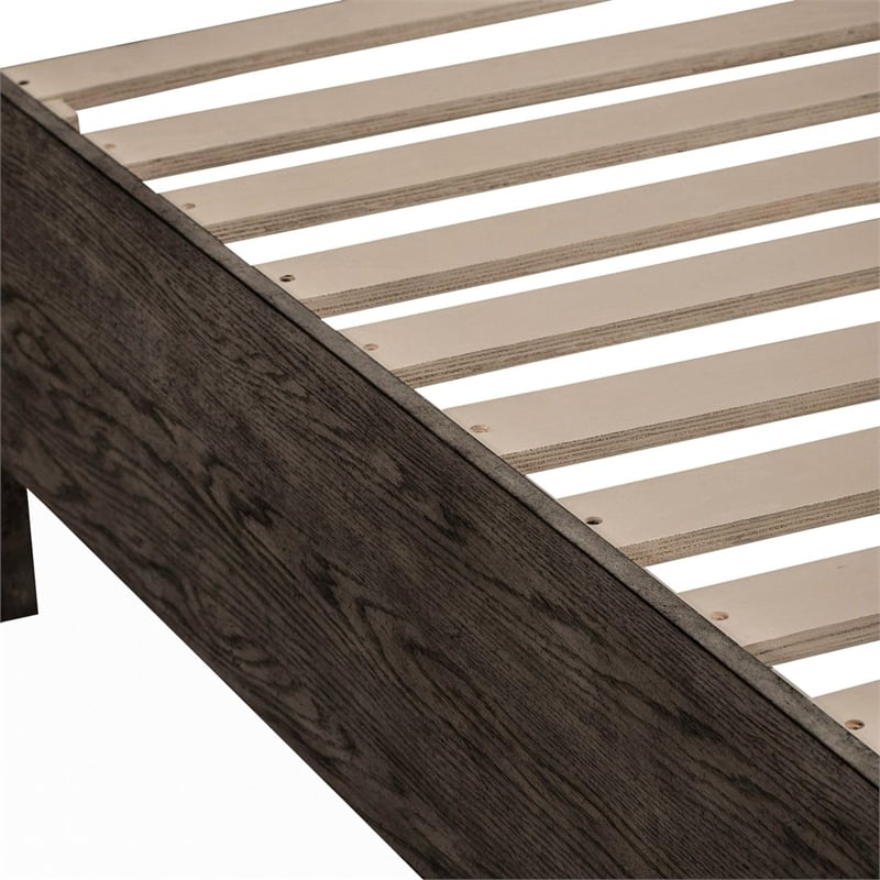 Pemberly Row Queen Panel Storage Bed with Cedar Lined Drawers in Coffee Bean