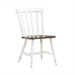 Pemberly Row 3 Piece Drop Leaf Table Set with Slat Back Chairs in White