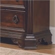 Pemberly Row California King Sleigh Bed with Dresser Mirror and Nightstand