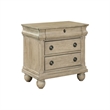 Pemberly Row 3 Drawer Nightstand with Louis Philippe Detail in Saddle Tan