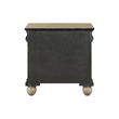 Pemberly Row 3 Drawer Nightstand with Louis Philippe Detail in Saddle Tan