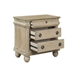Pemberly Row 3 Drawer Nightstand with Louis Philippe Detail in Saddle Tan