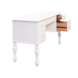 Pemberly Row Cottage Vanity Desk with Felt Lined Drawer in Oyster White