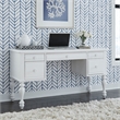 Pemberly Row Cottage Vanity Desk with Felt Lined Drawer in Oyster White