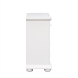 Pemberly Row 5 Drawer Dresser with 2 Louvered Doors in Oyster White