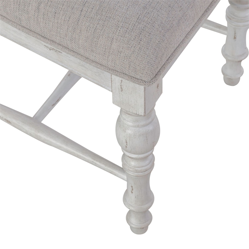 Pemberly Row Panel Back Side Dining Chairs Set of 2 in White