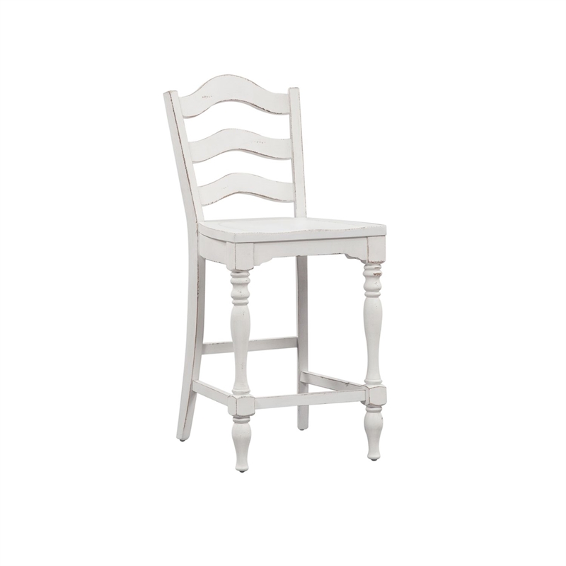 Pemberly Row 5 Piece Gathering Table Dining Room Set in White
