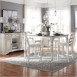 Pemberly Row 5 Piece Gathering Table Dining Room Set in White