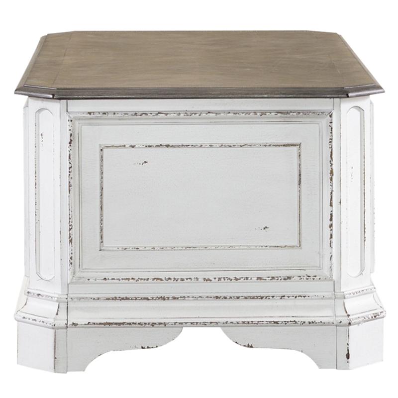 Pemberly Row Storage Trunk with Cedar Lined Interior and Casters in White