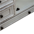 Pemberly Row Pet Feeder Cabinet with Drawers and Leash Hooks in White
