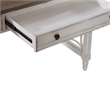 Pemberly Row Home Office L Writing Desk with Keyboard Tray in White