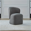 Pemberly Row Rounded Arm Dining Chairs with Casters Set of 4 in Sapphire