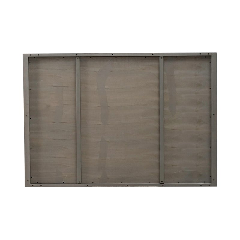 Pemberly Row Overscaled Landscape Mirror with Beveled Edge in Brown