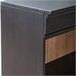 Pemberly Row 48 Inch Bookcase with Adjustable Shelves in Black
