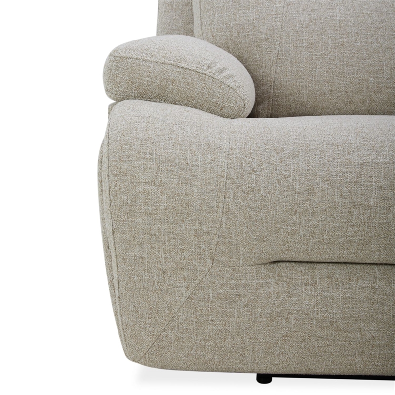 Pemberly Row Power Reclining Sofa with Zero Gravity and Memory Foam in White