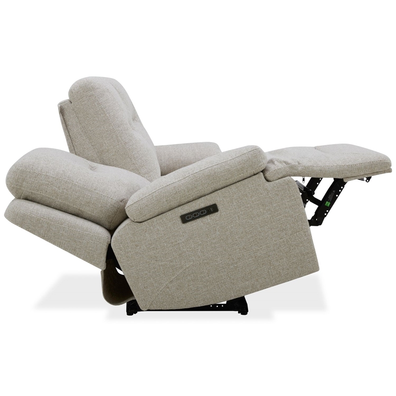 Pemberly Row Power Reclining Sofa with Zero Gravity and Memory Foam in White