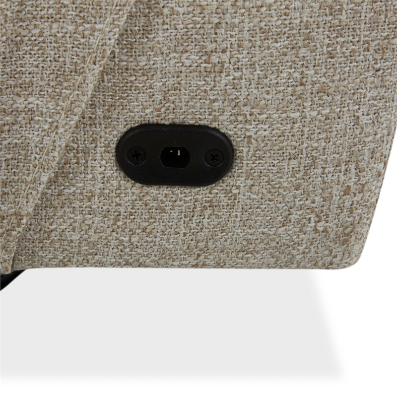 Pemberly Row Power Recliner with Zero Gravity in Nathan Ginger Fabric