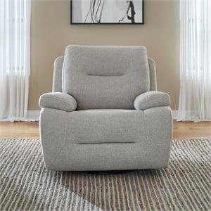 Pemberly Row Power Recliner with Zero Gravity in Nathan Ginger Fabric