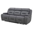 Pemberly Row Zero Gravity Power Sofa with Bluetooth and iTable in Gray
